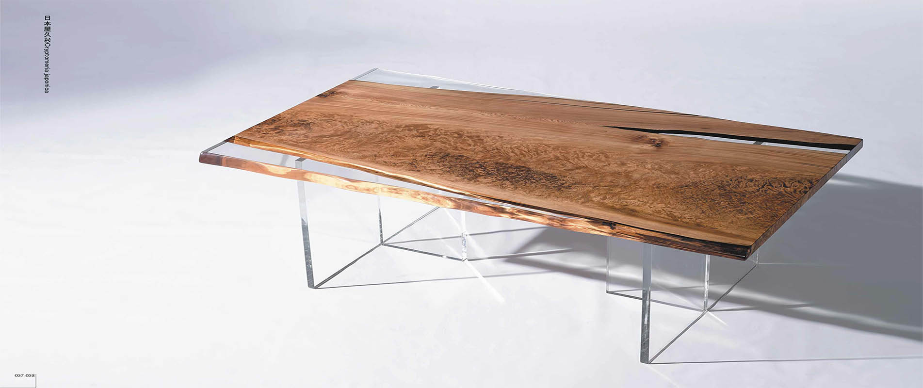 live edge wood table with epoxy