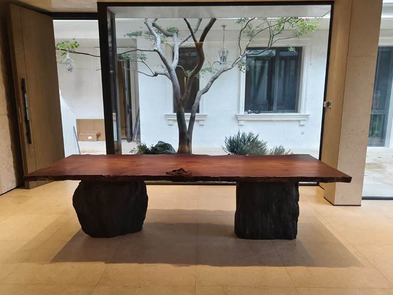 Live Edge Solid Wood desk /Conference Table T2616