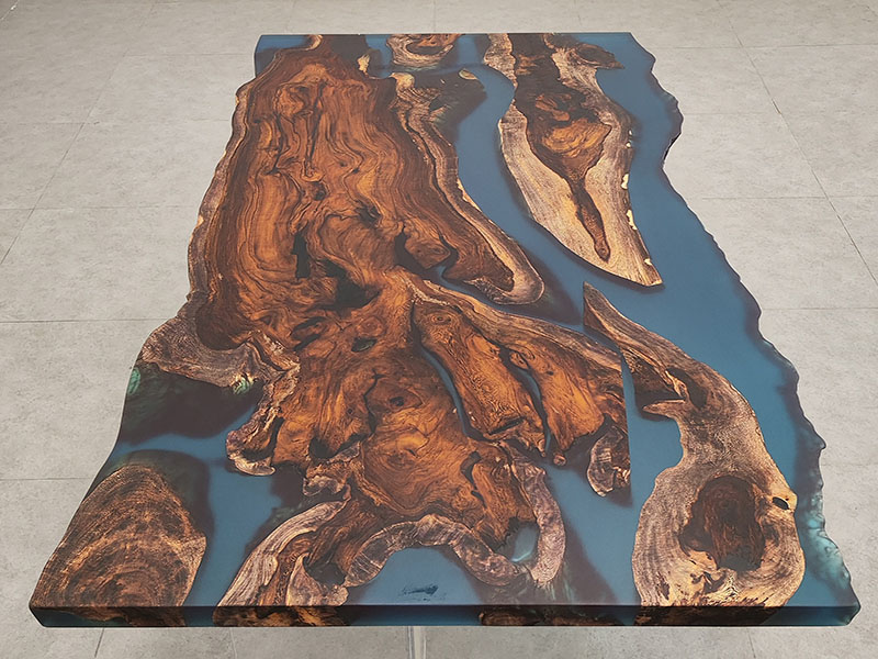 kassod wood epoxy table