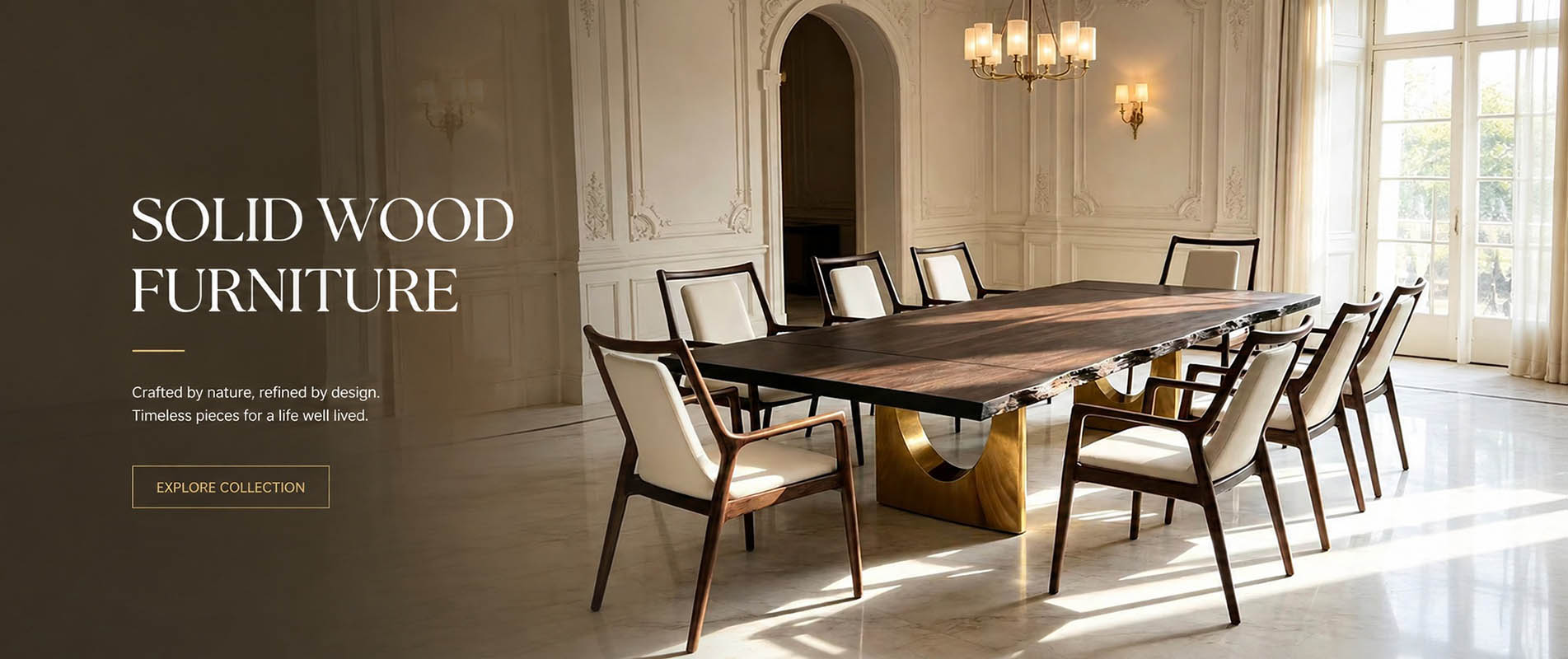 live edge solid wood table