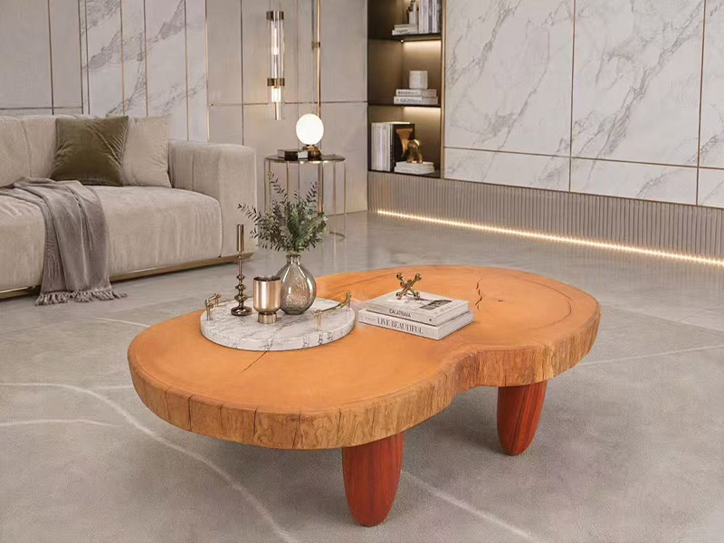 Custom Japanese Zelkova Slice Coffee Table Z-260914