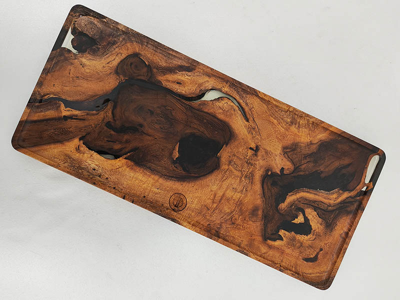 solid wood serving tray