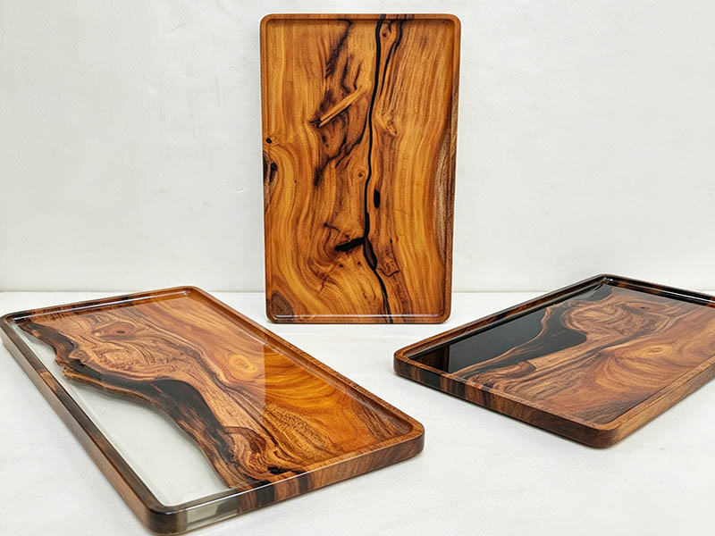 wood tray solid wood serving tray