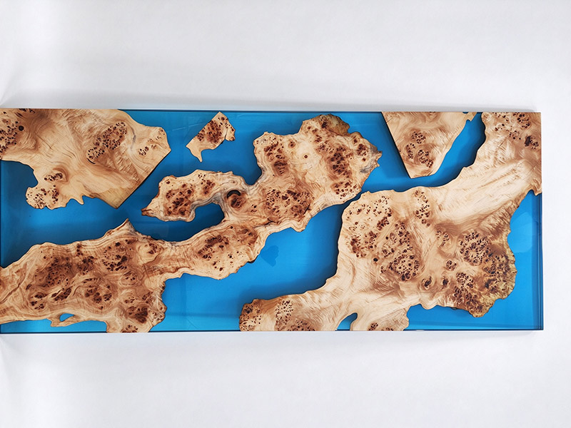 epoxy wood dining table