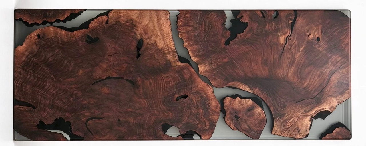 burl wood coffee table countertop